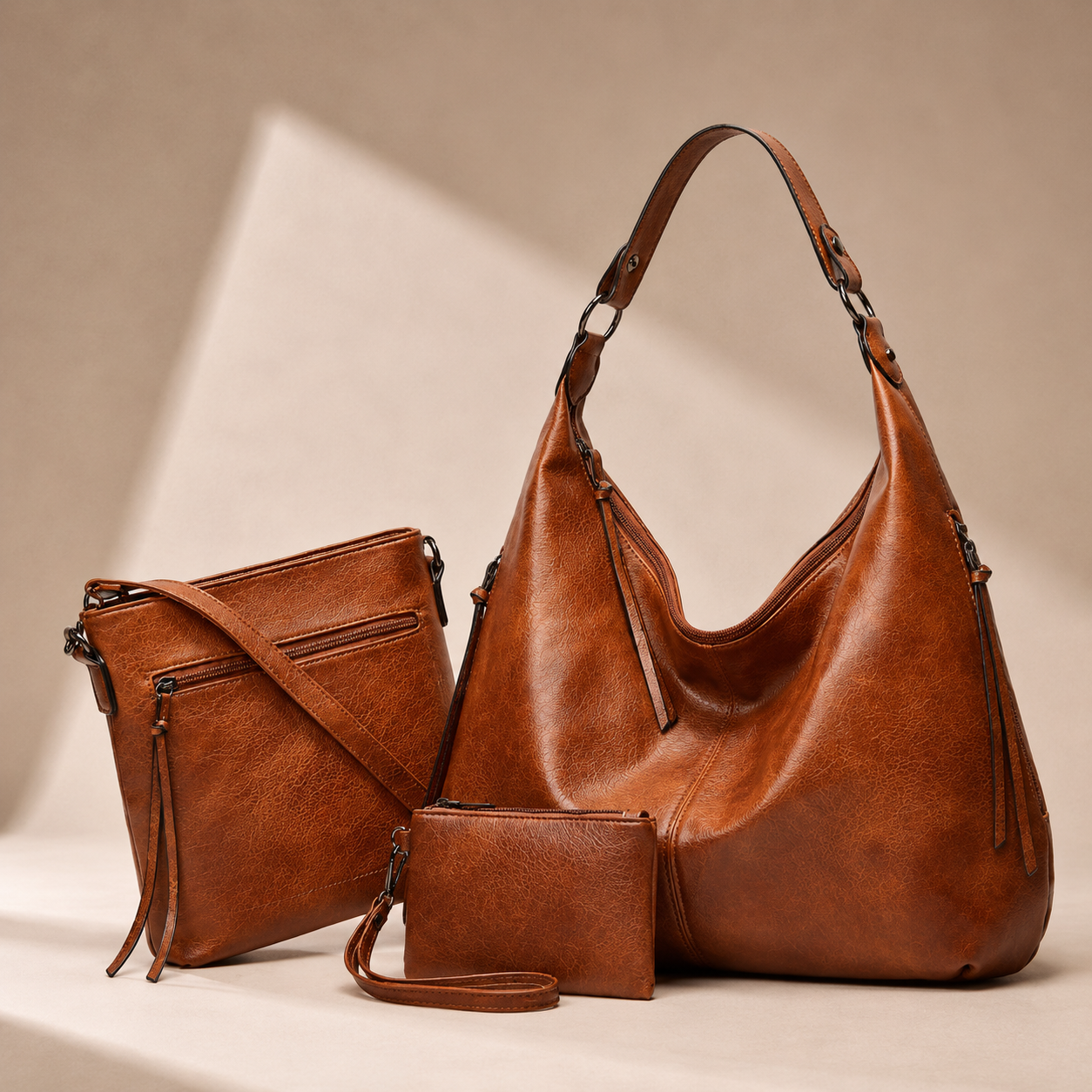 Sable™ | Slouchy Hobo Handbag Set