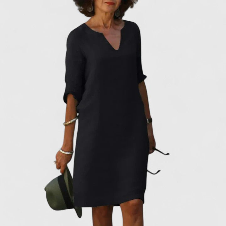 Comfortable V-Neck Dress