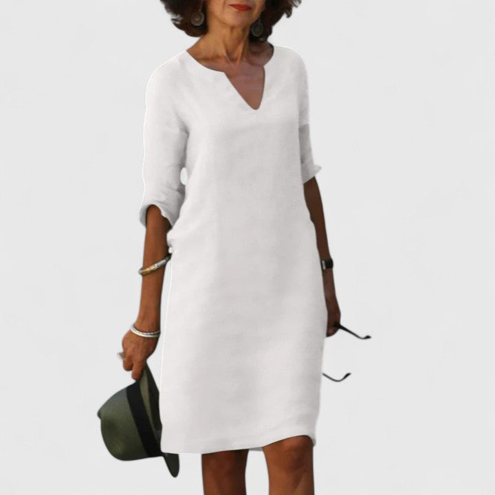 Comfortable V-Neck Dress