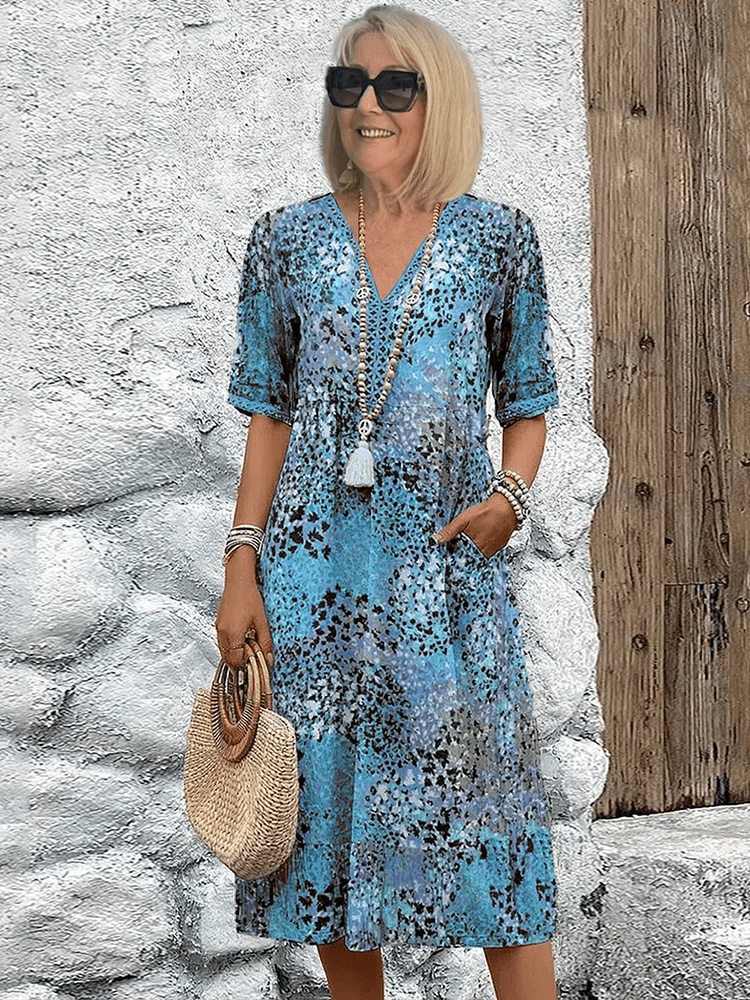 Joanna™ | Abstract Floral Summer Dress