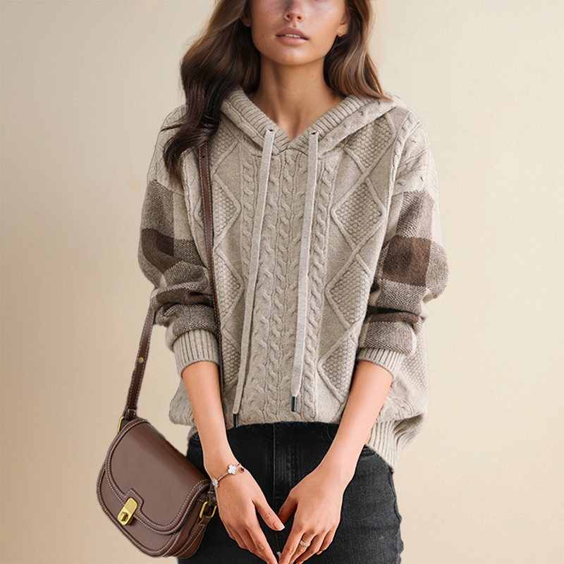 Orwen™ | Cable Knit Hoodie Sweater