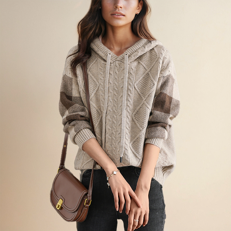 Orwen™ | Cable Knit Hoodie Sweater