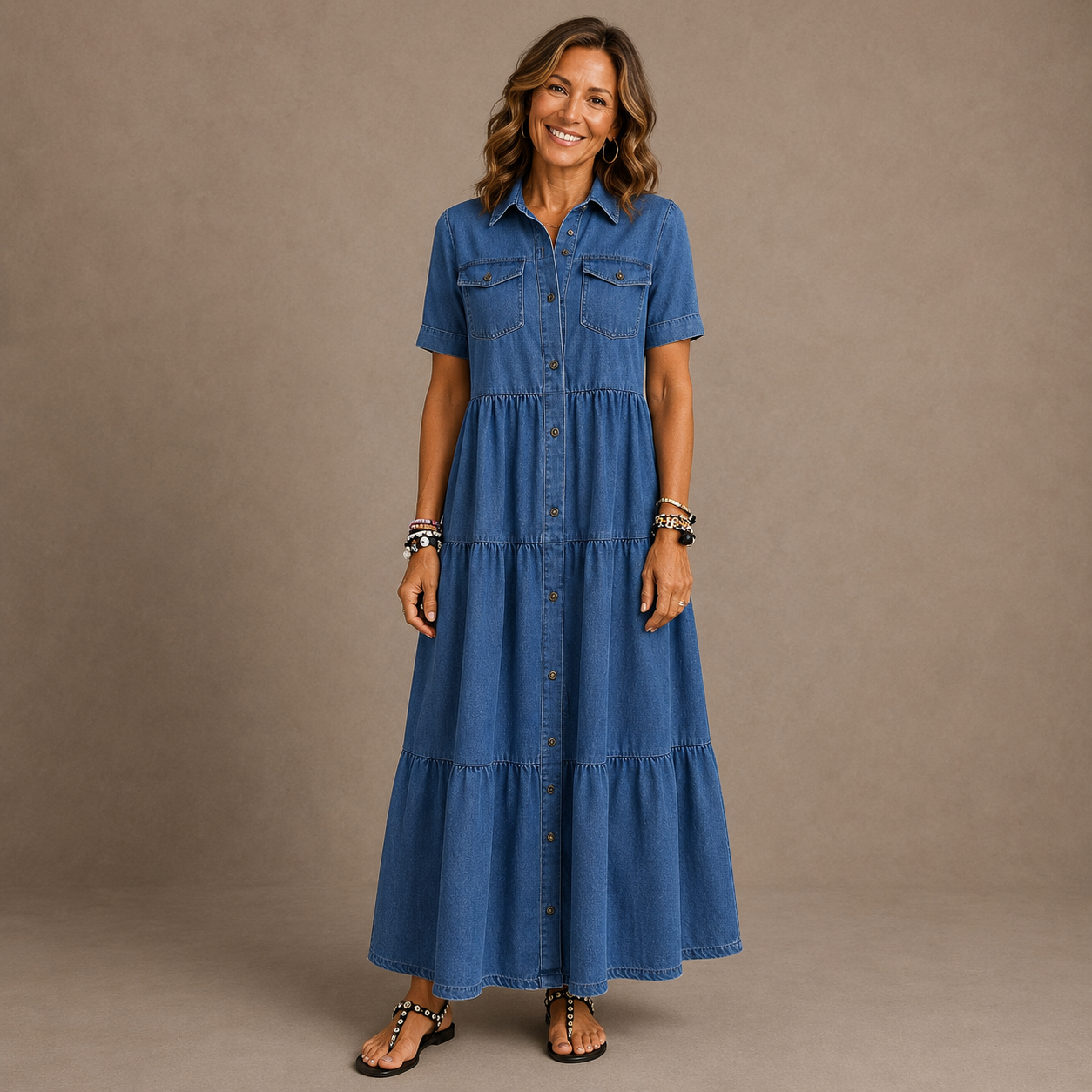 Felicity™ | Tiered Shirt Dress