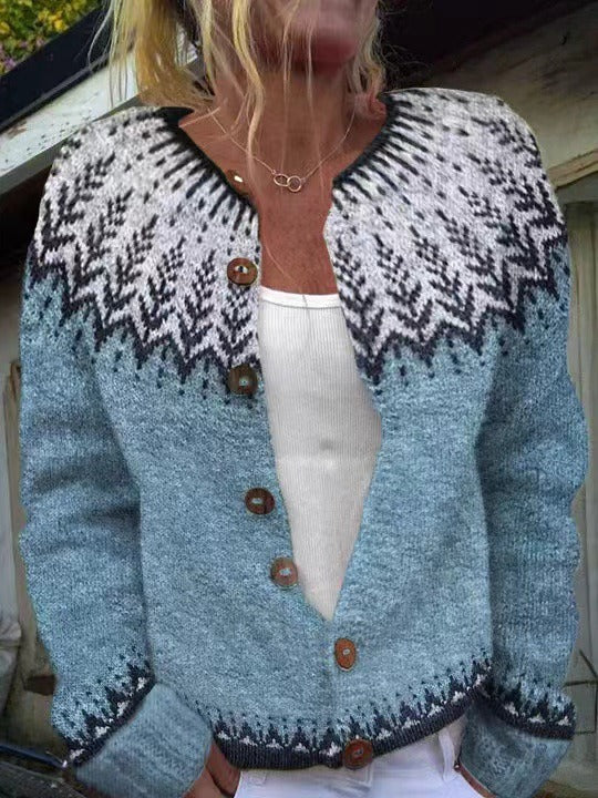 Morrigan™ | Retro V-Neck Button Front Cardigan