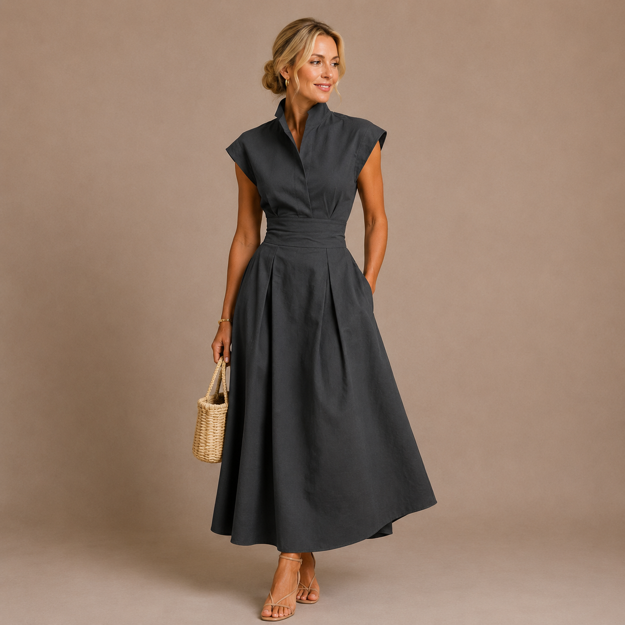 Aurelia | Sculpted Midi Dress