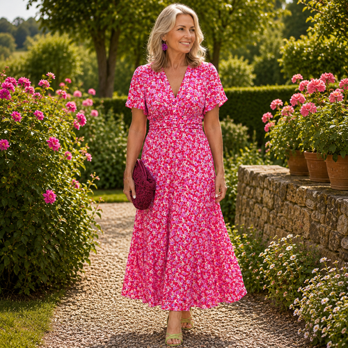Liana™ | Floral Wrap Maxi Dress
