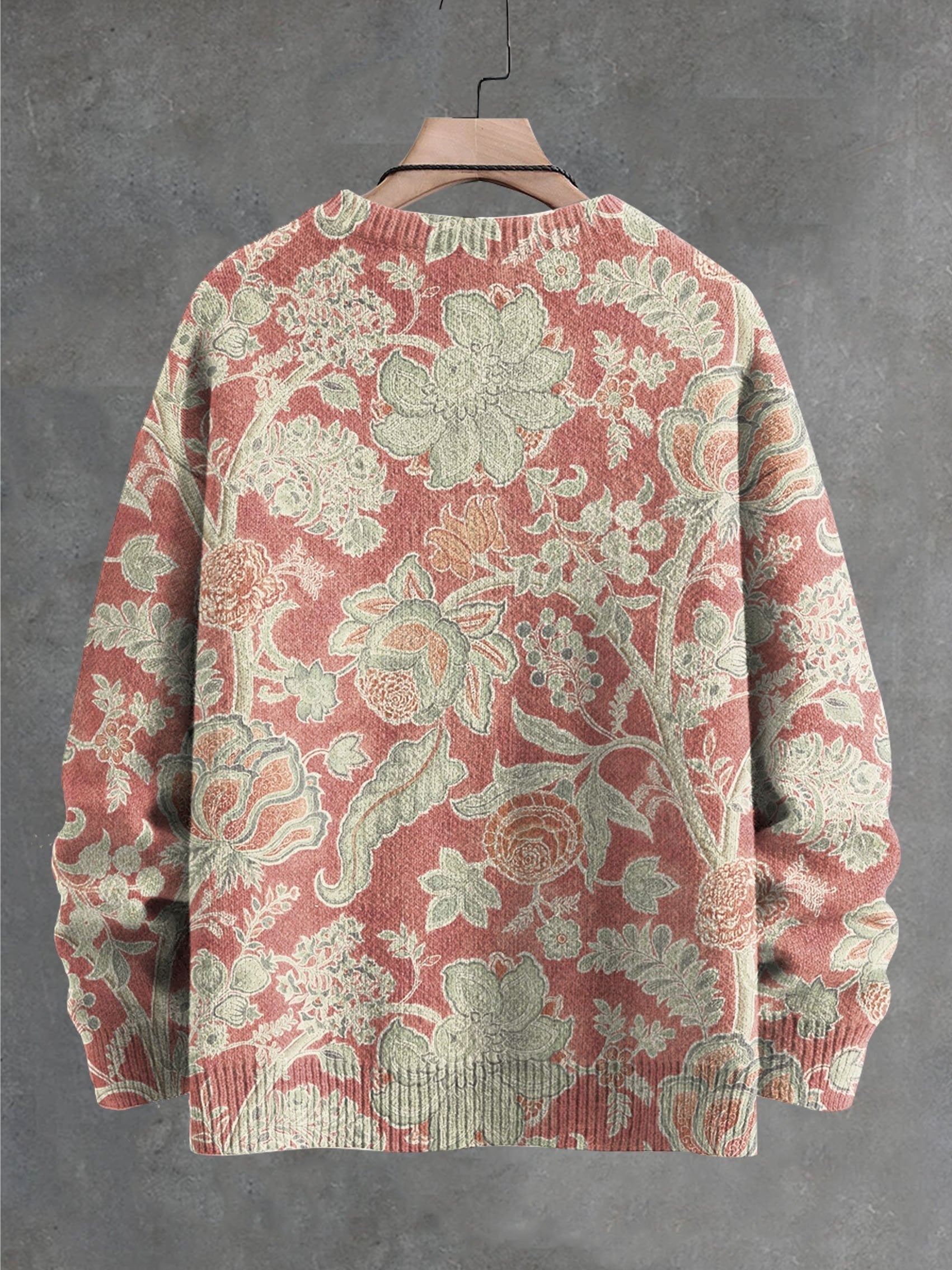 Paloma™ | Vintage Floral Print Pullover Sweater