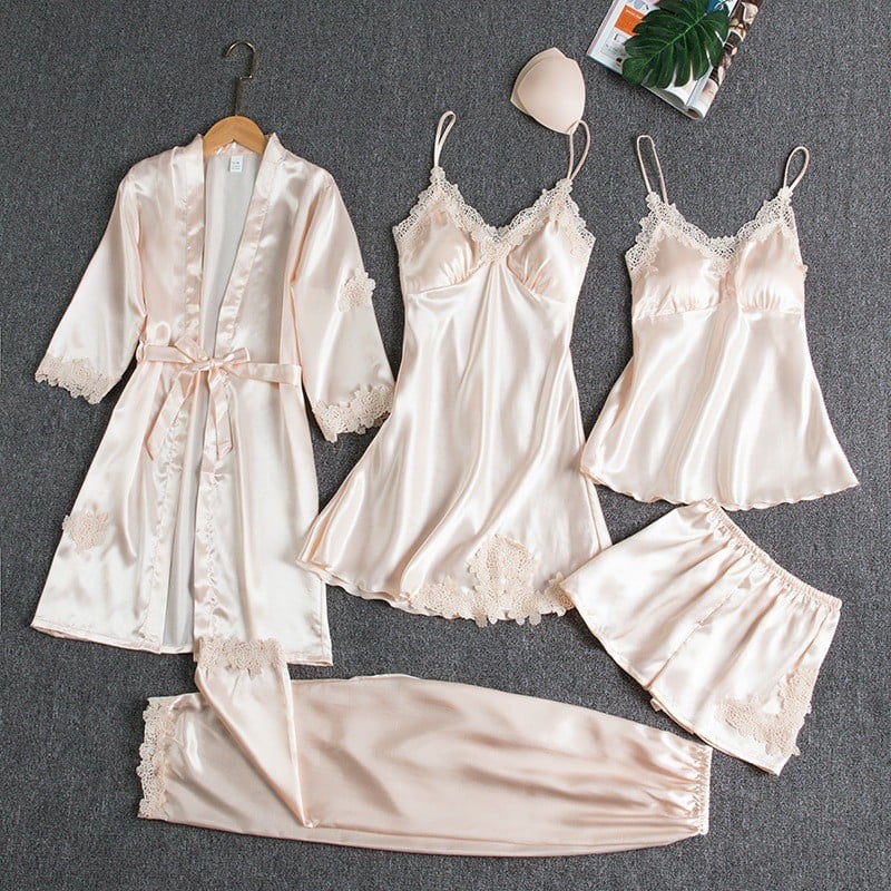 Imogen™ | 5-Piece Lace Nightwear Set