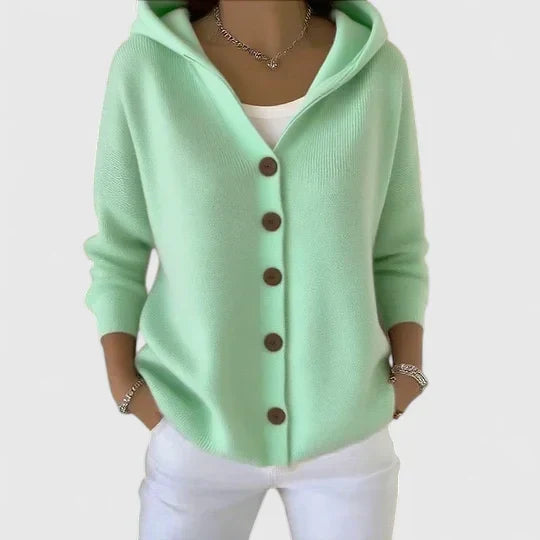 Sabrina™ | Hooded Button-Down Cardigan