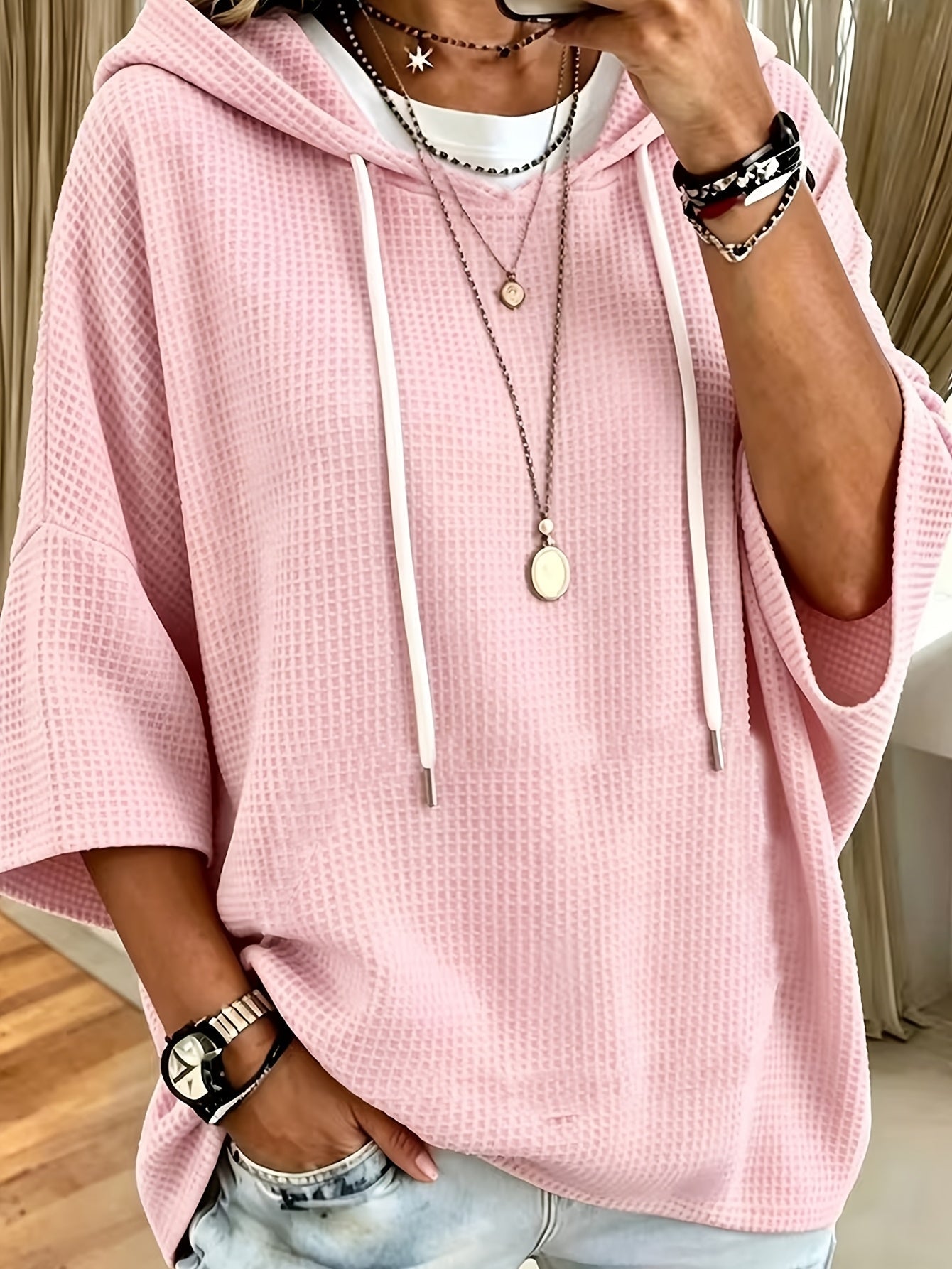 Oswynn™ | Hooded Waffle Top