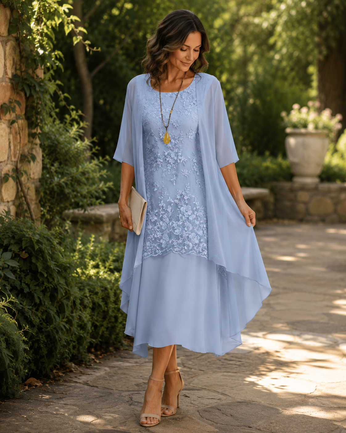 Florence™ | Elegant Two-Piece Layered Dress