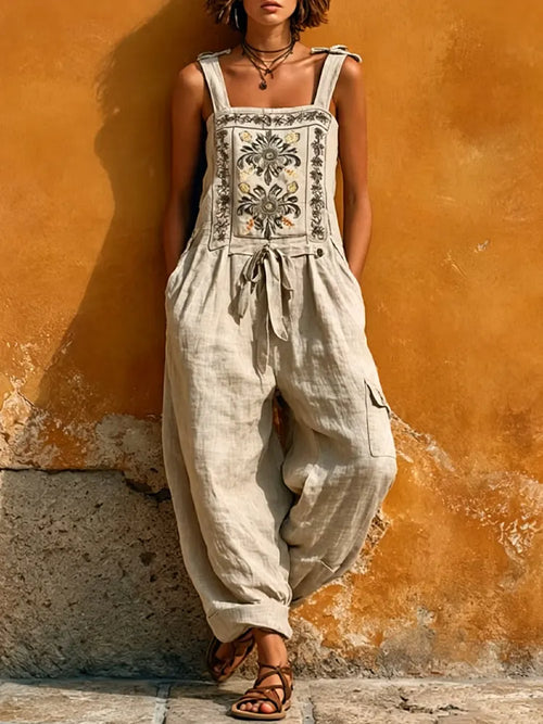 Wren™ | Bohemian Embroidered Jumpsuit