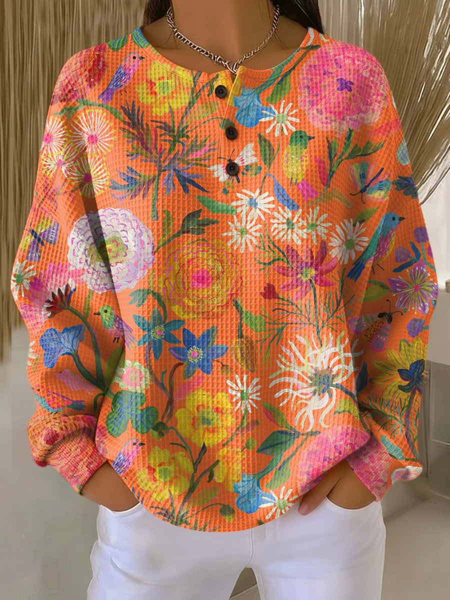 Hazel™ | Sweater with Colorful Floral Print