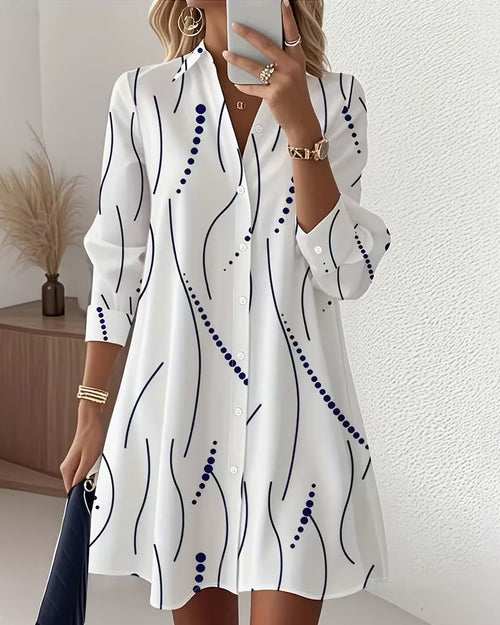 Portia™ | Button-Front Shirt Dress