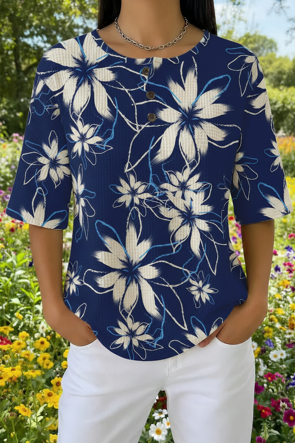 Cresswell™ | Floral Print Casual Shirt