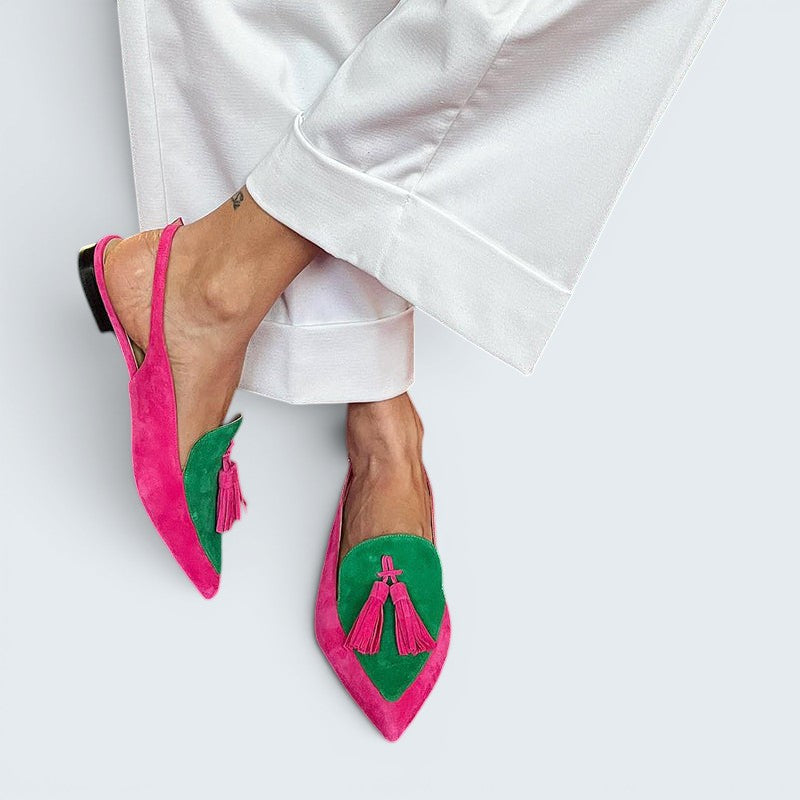 Tassara™ | Tassel Slingback Loafer Flats
