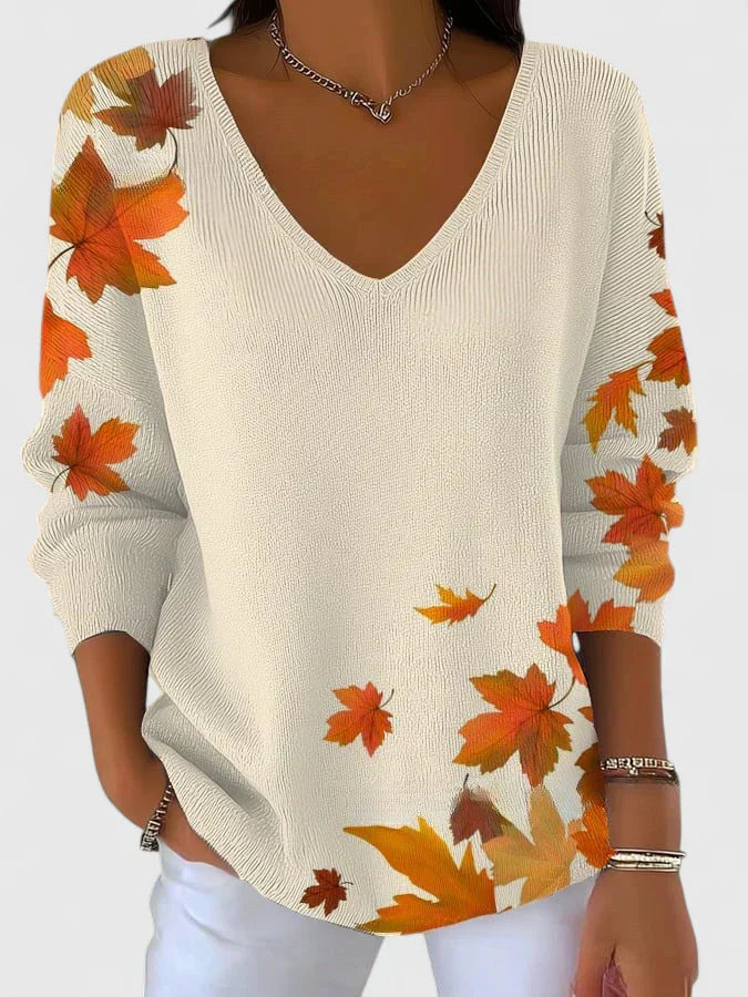 Elegant V-Neck Jumper