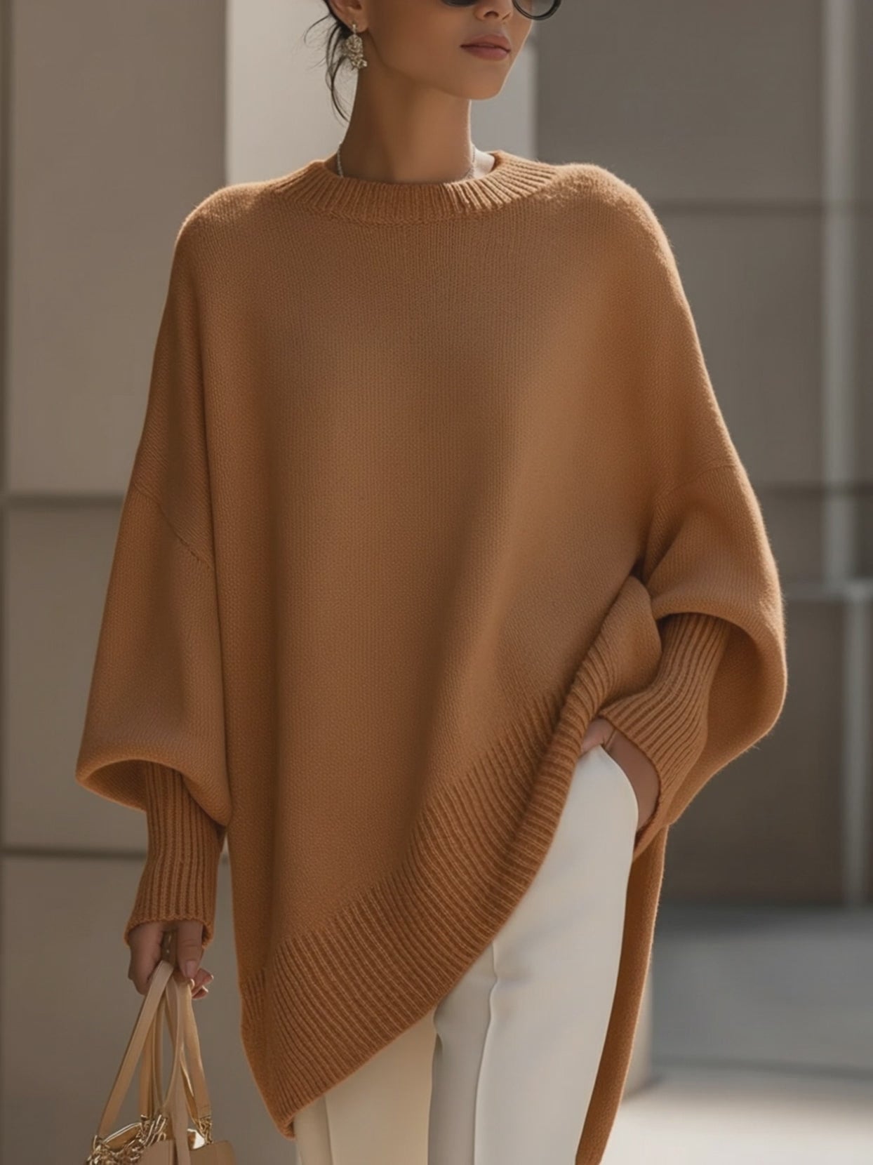 Eloise Oversized Poncho Sweater 5