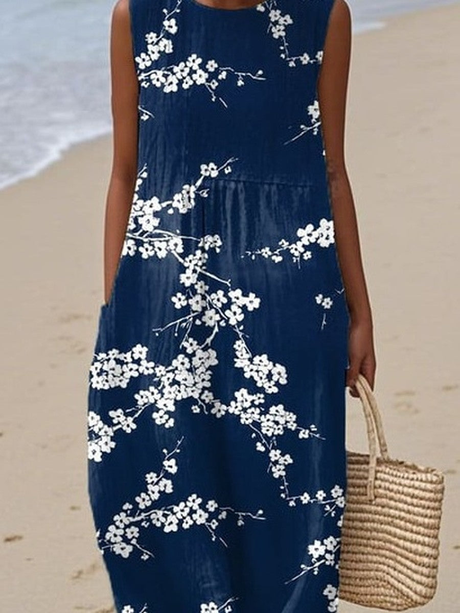Naomi™ | Cherry Blossom Midi Dress