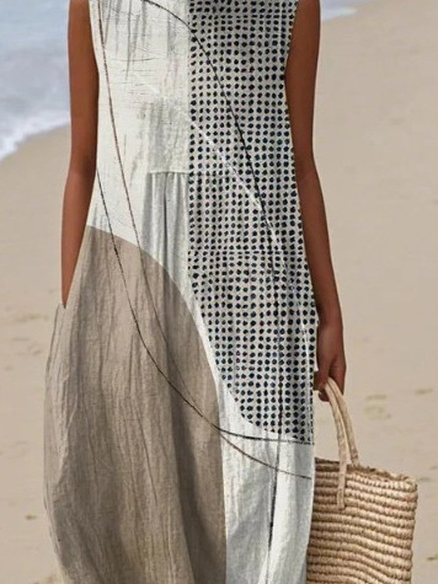 Greta™ | Modern Sketch Midi Dress