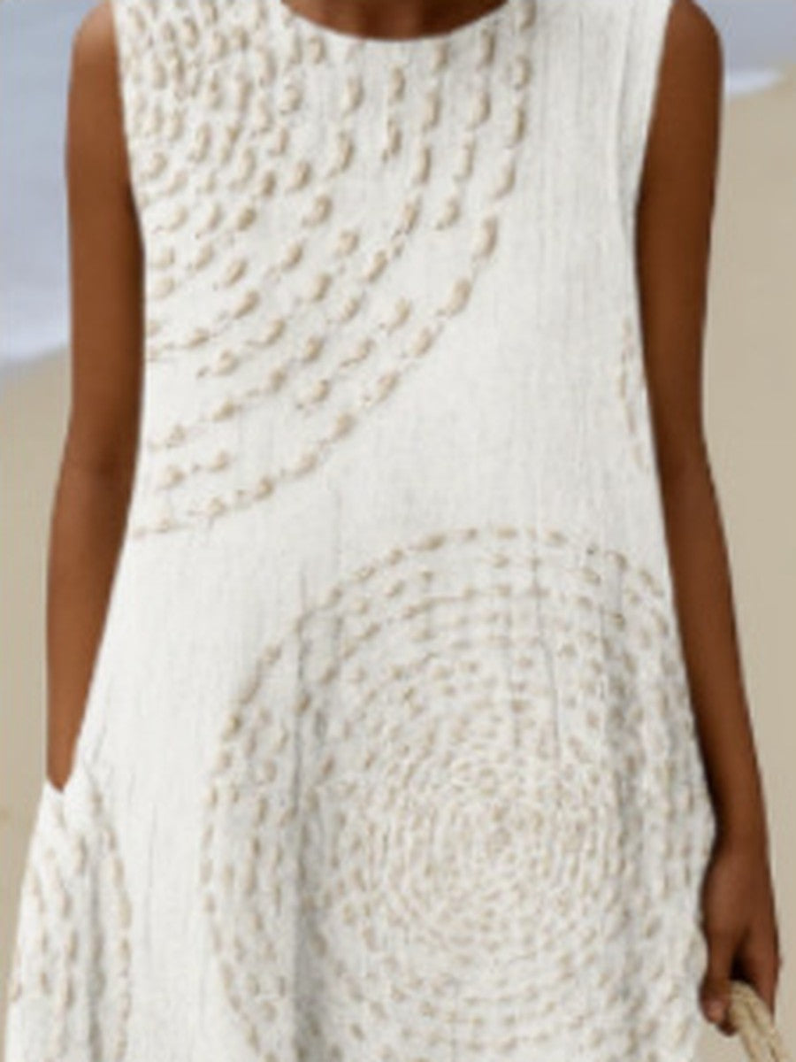 Pearl™ | Circle Stitch Midi Dress