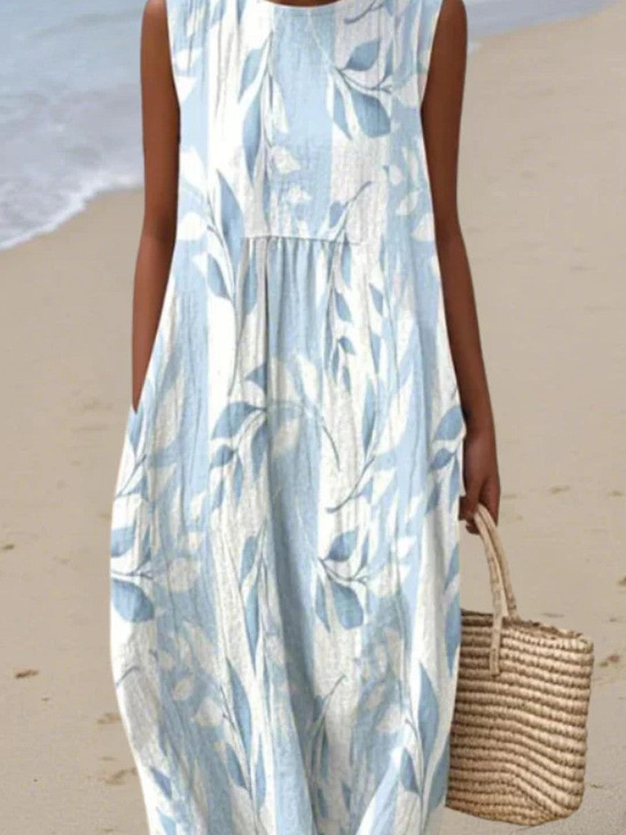 Ivy™ | Powder Leaf Midi Dress