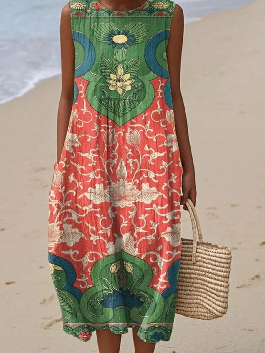 Rosa™ | Heritage Bloom Midi Dress