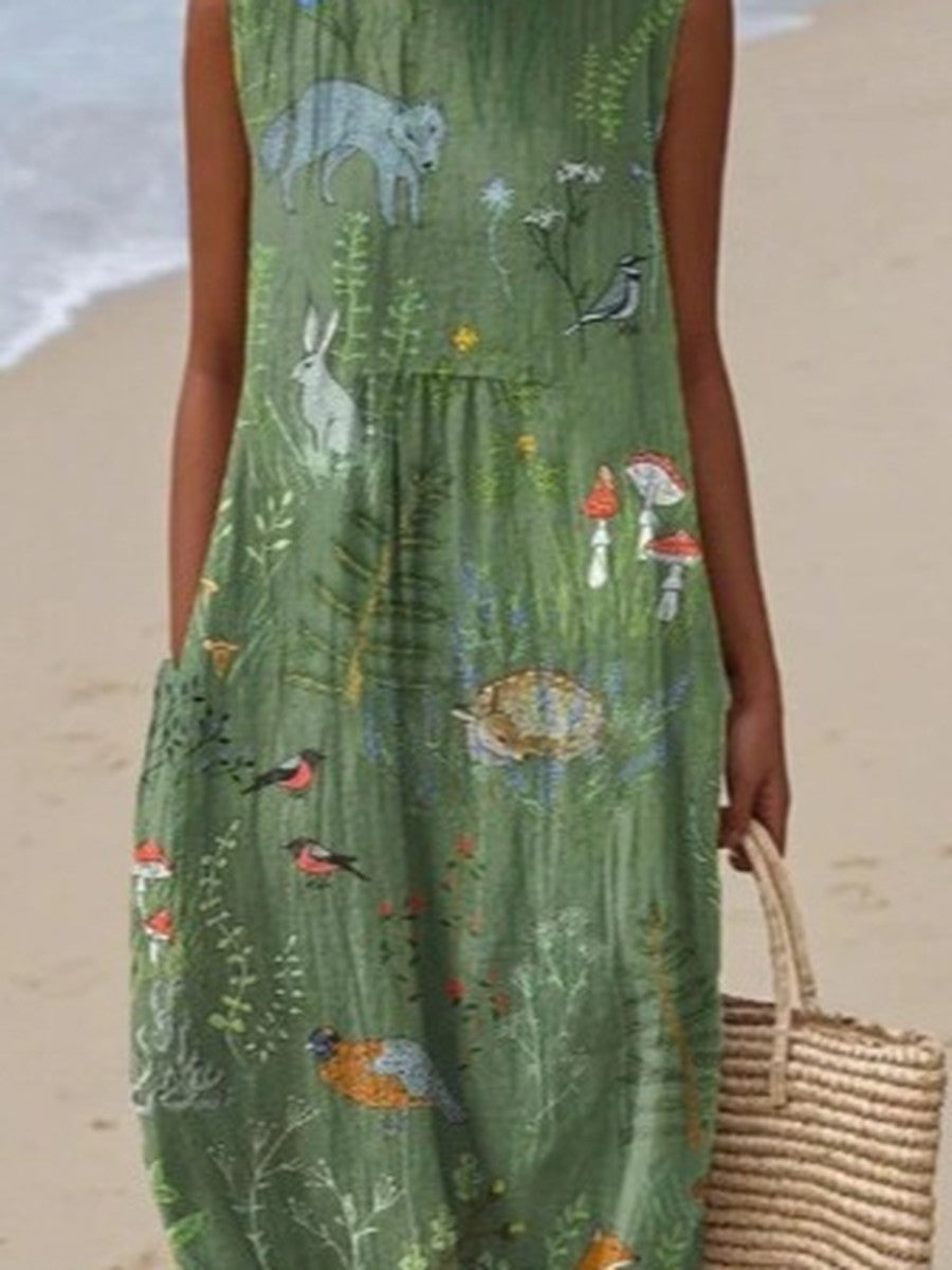 Fern™ | Woodland Garden Midi Dress