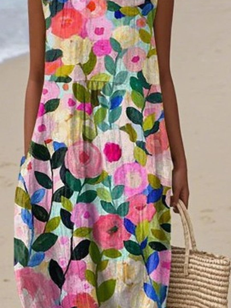 Rosie™ | Painted Garden Midi Dress