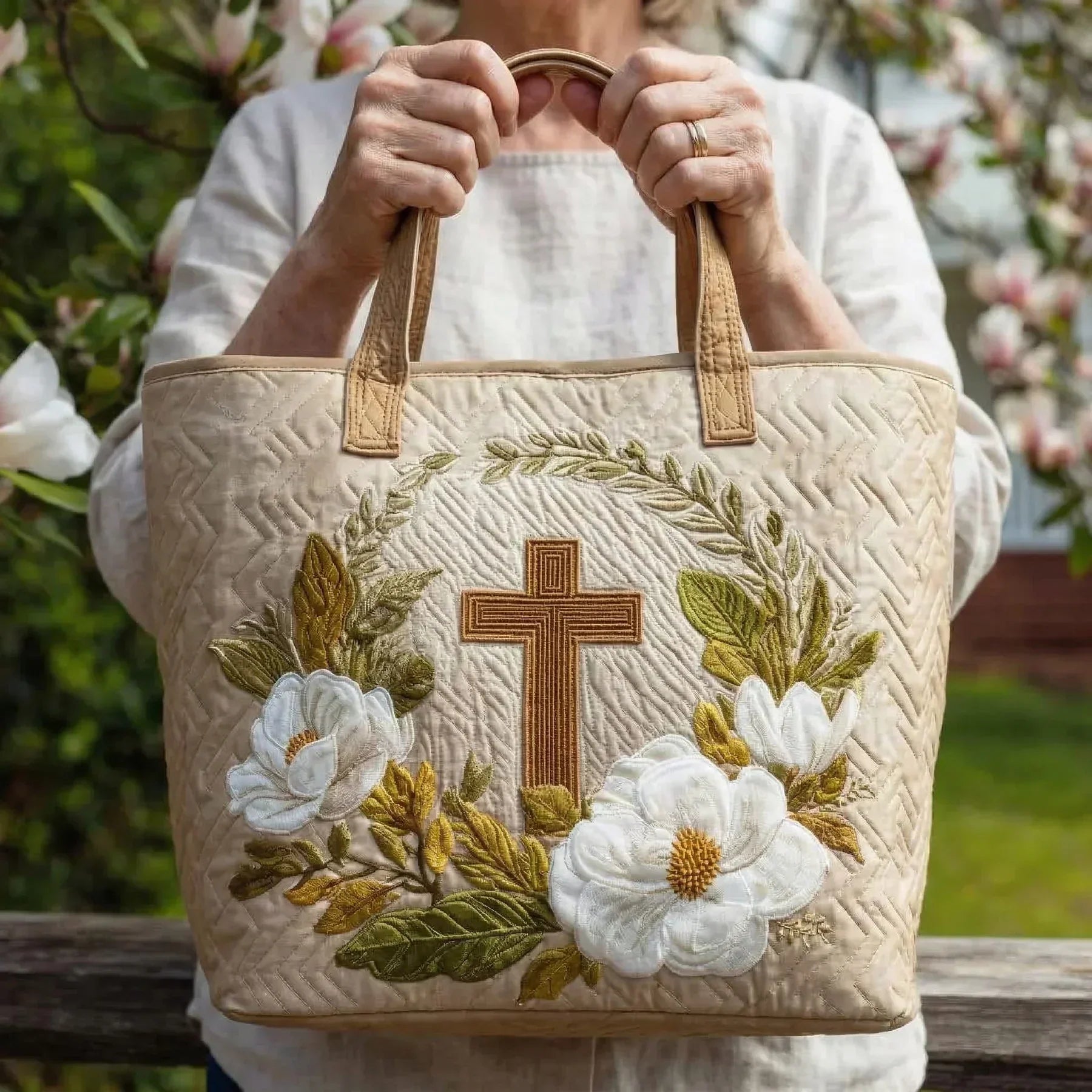 Mirabel™ | Handmade Soft Quilted Tote Bag