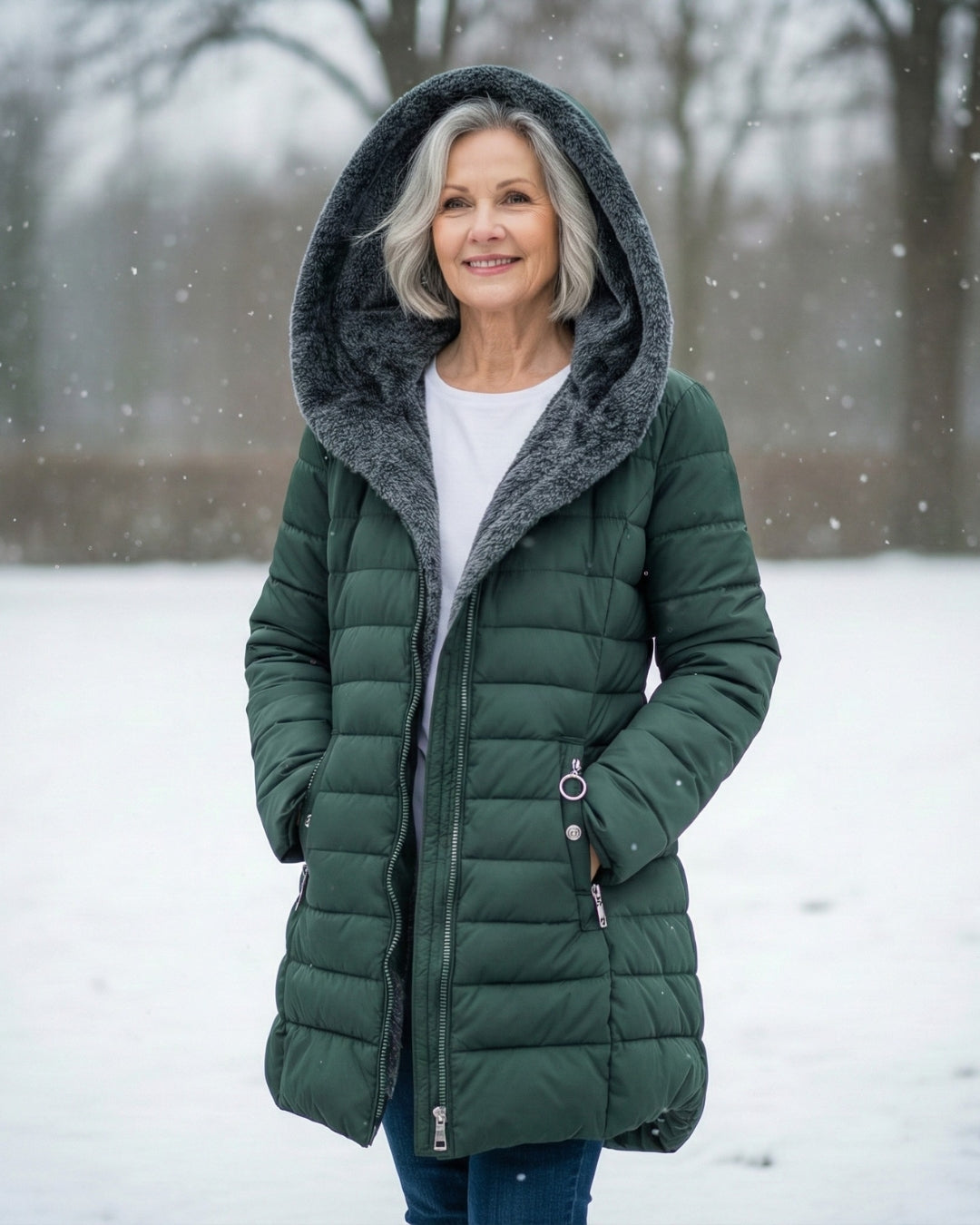 Lucinda™ | Fleece-Lined Hooded Puffer Jacket