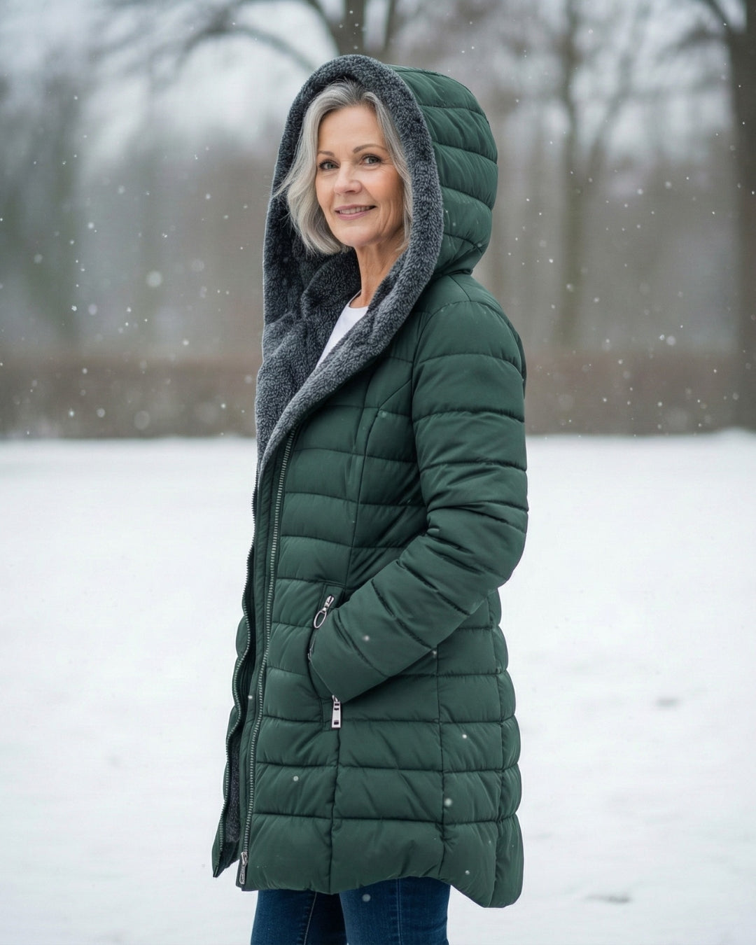 Lucinda™ | Fleece-Lined Hooded Puffer Jacket