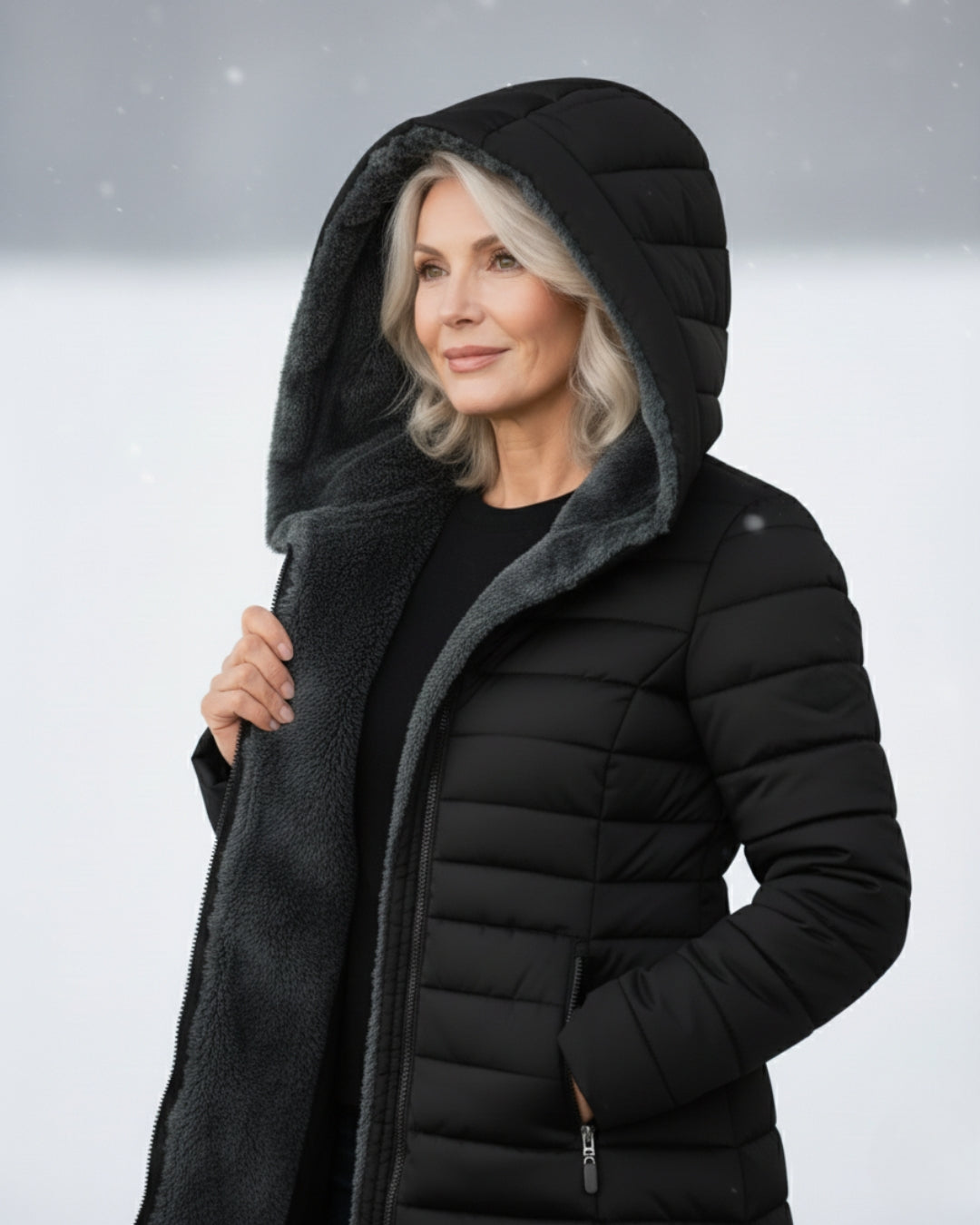 Lucinda™ | Fleece-Lined Hooded Puffer Jacket