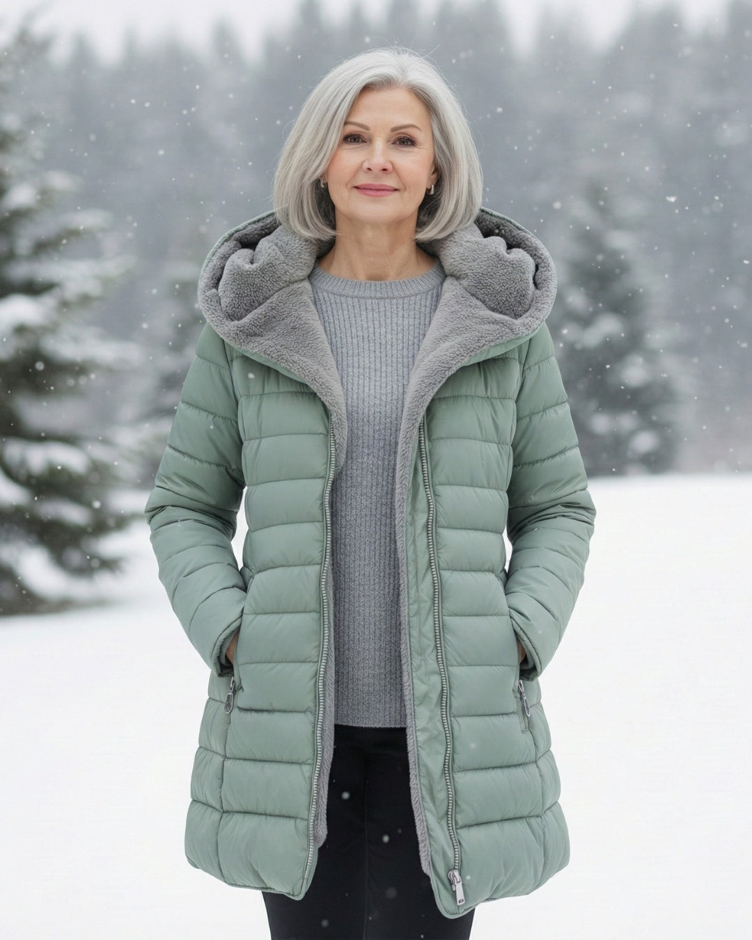 Lucinda™ | Fleece-Lined Hooded Puffer Jacket