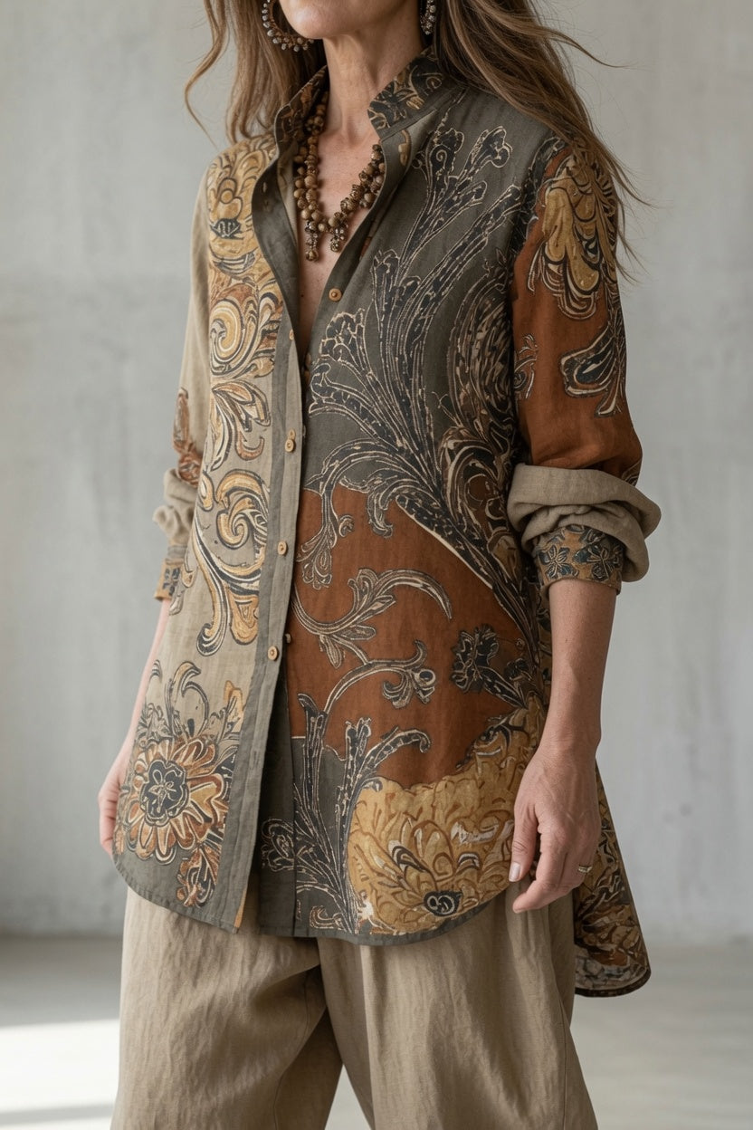 Avondra™ | Vintage Printed Two-Piece Set
