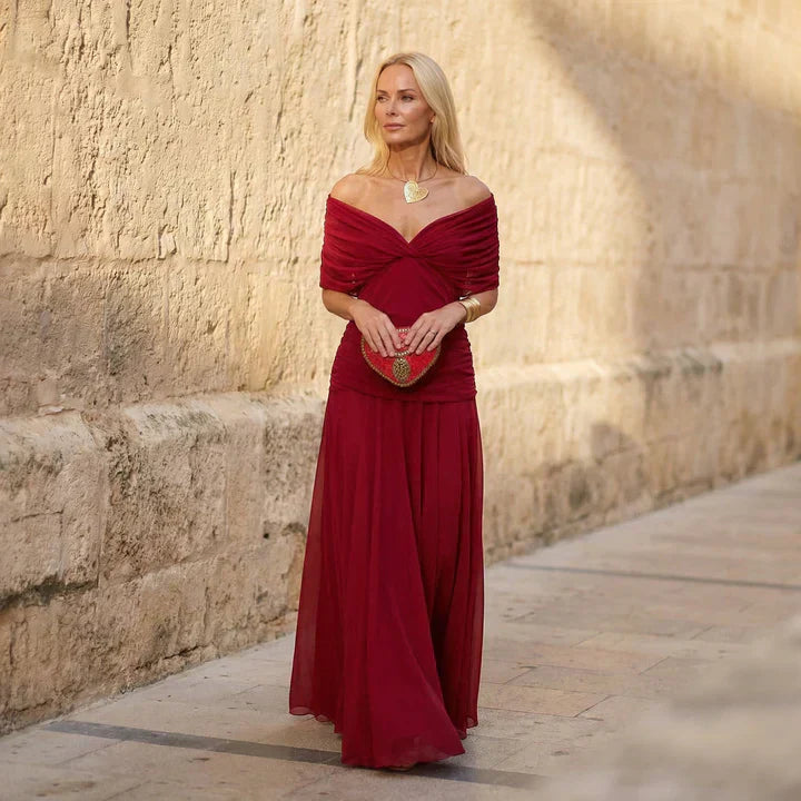 Mirette™ | Elegant Red Dress