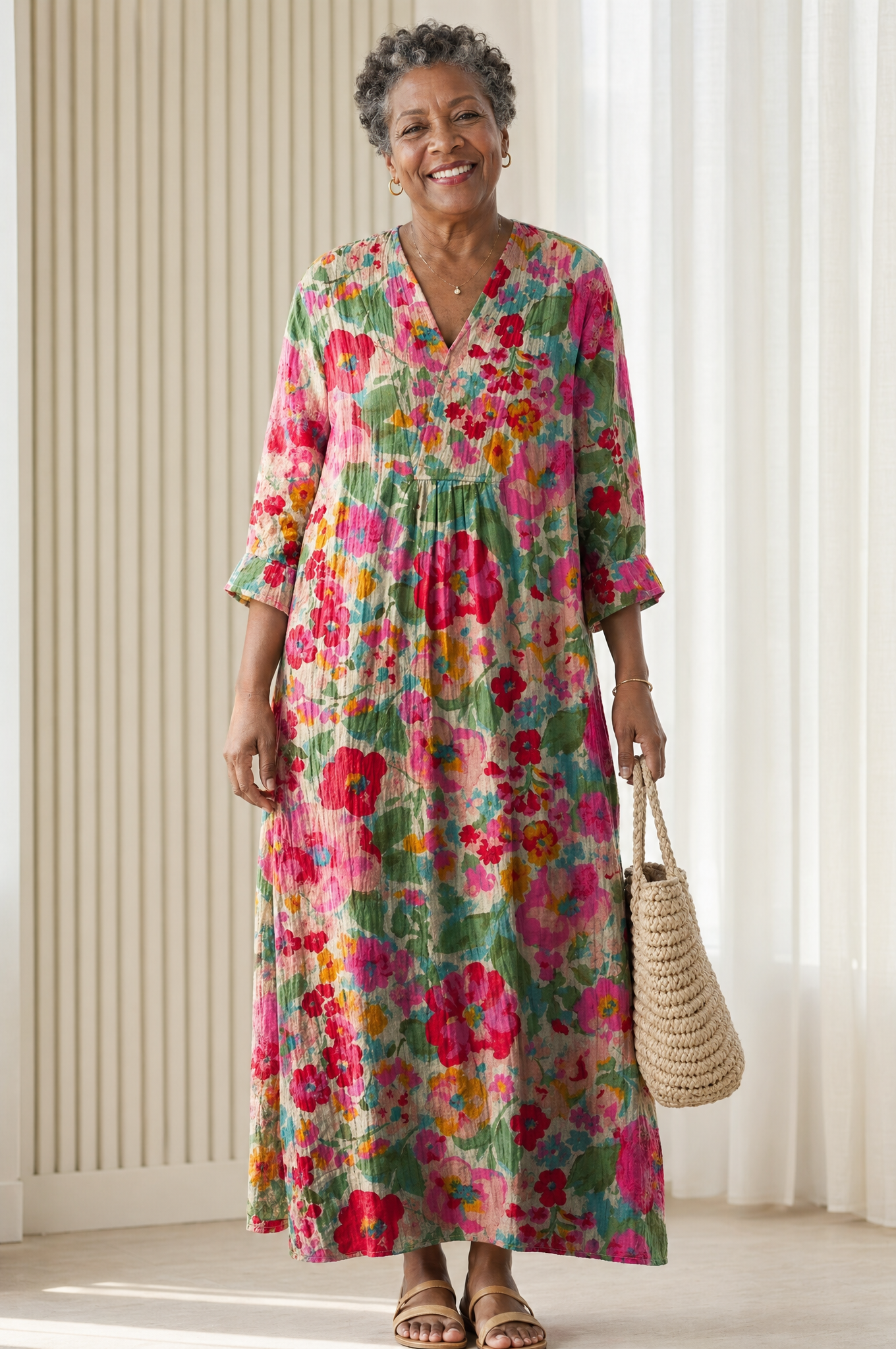 Florette™ | Floral Tiered Maxi Dress