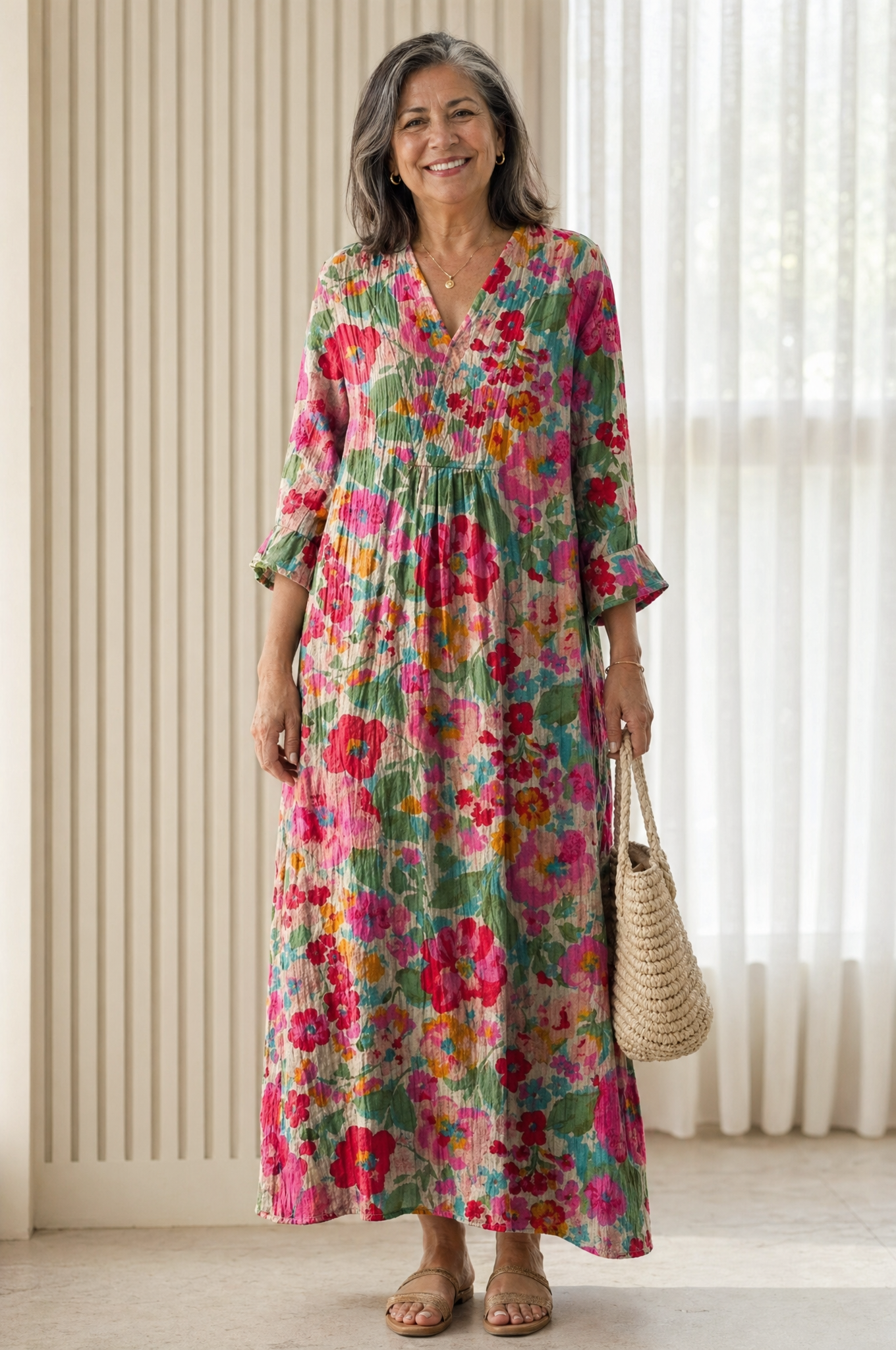 Florette™ | Floral Tiered Maxi Dress