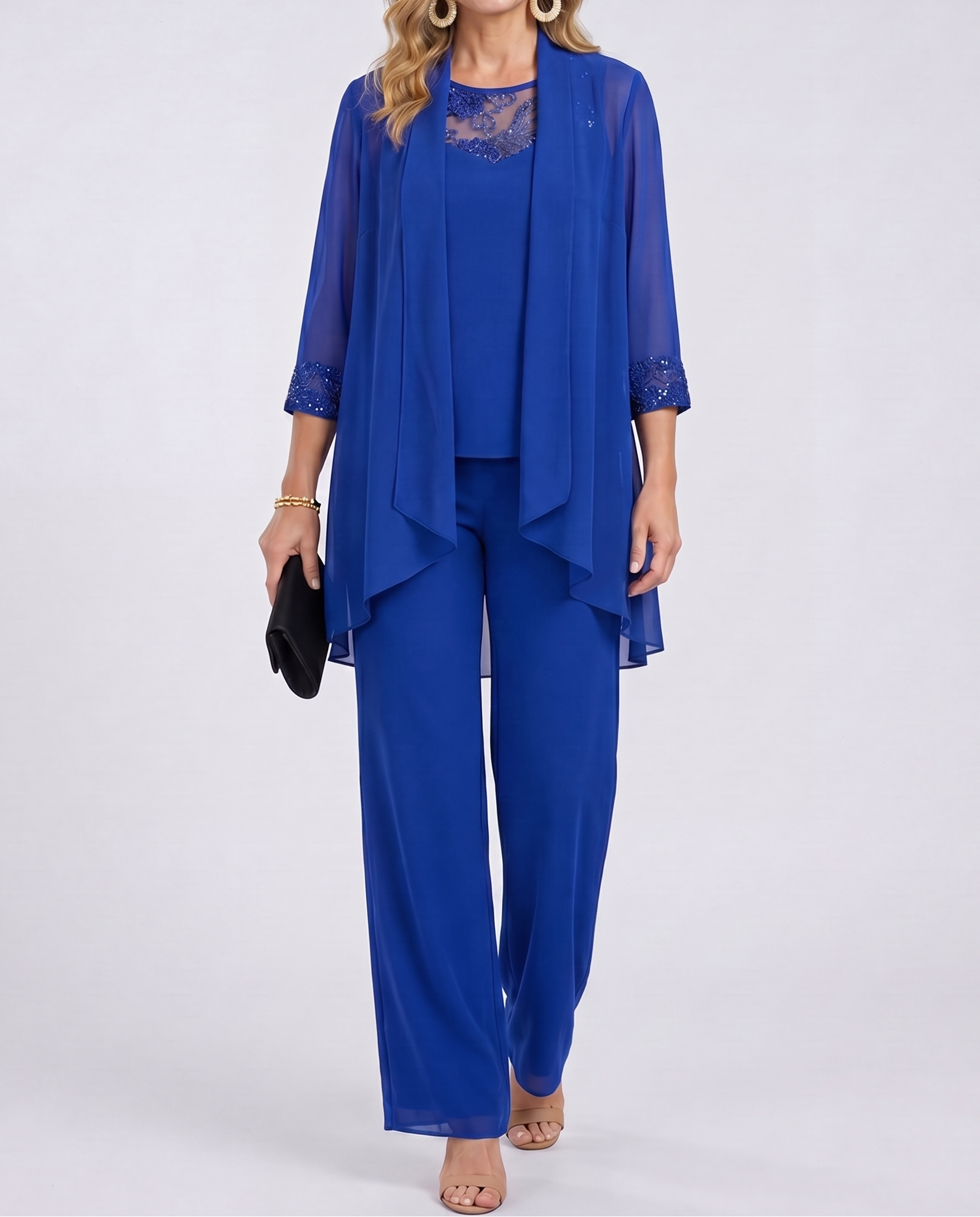 Anouk™ | Flowing Jacket & Wide-Leg Pant Set