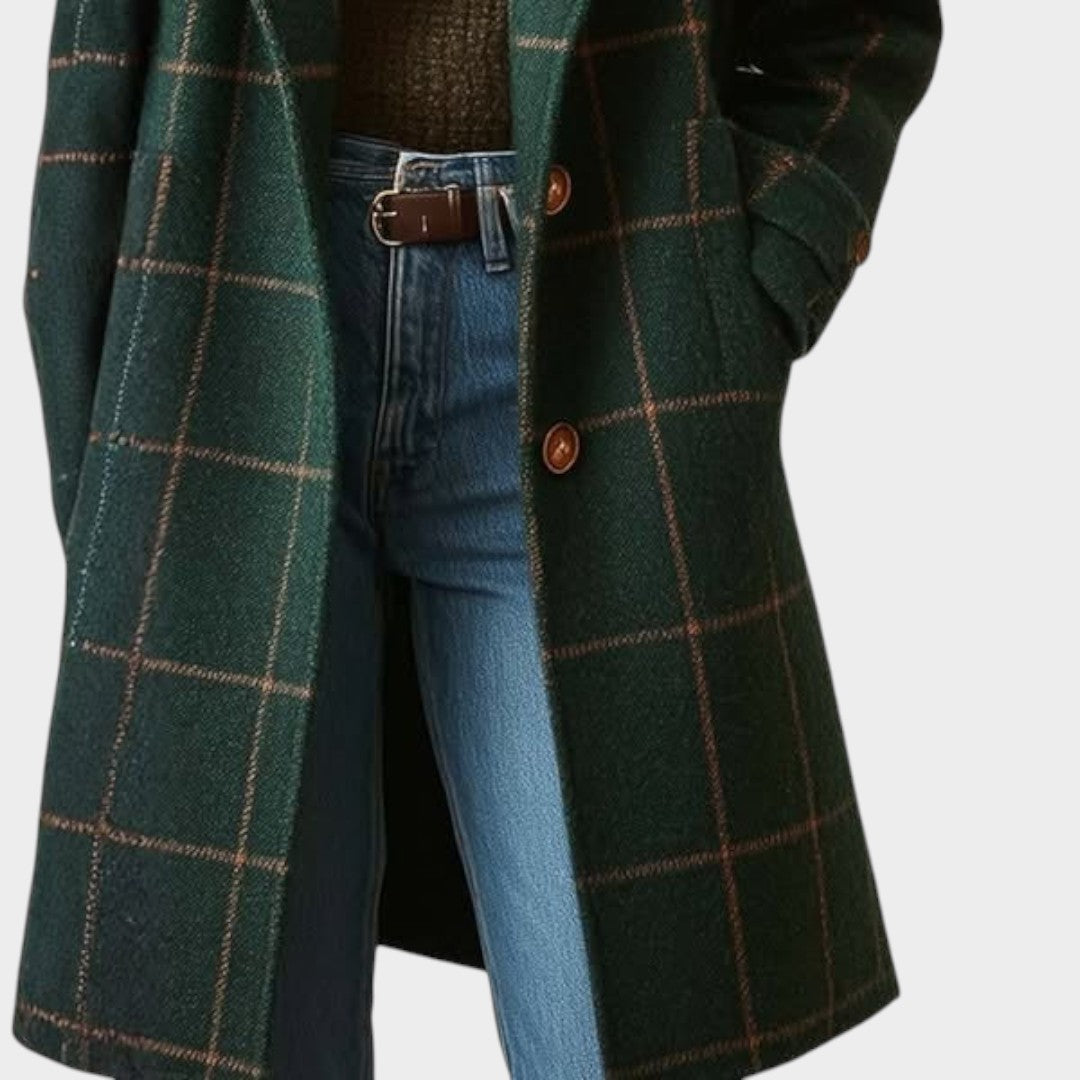 Nevaine™ | Classic Check Autumn Coat