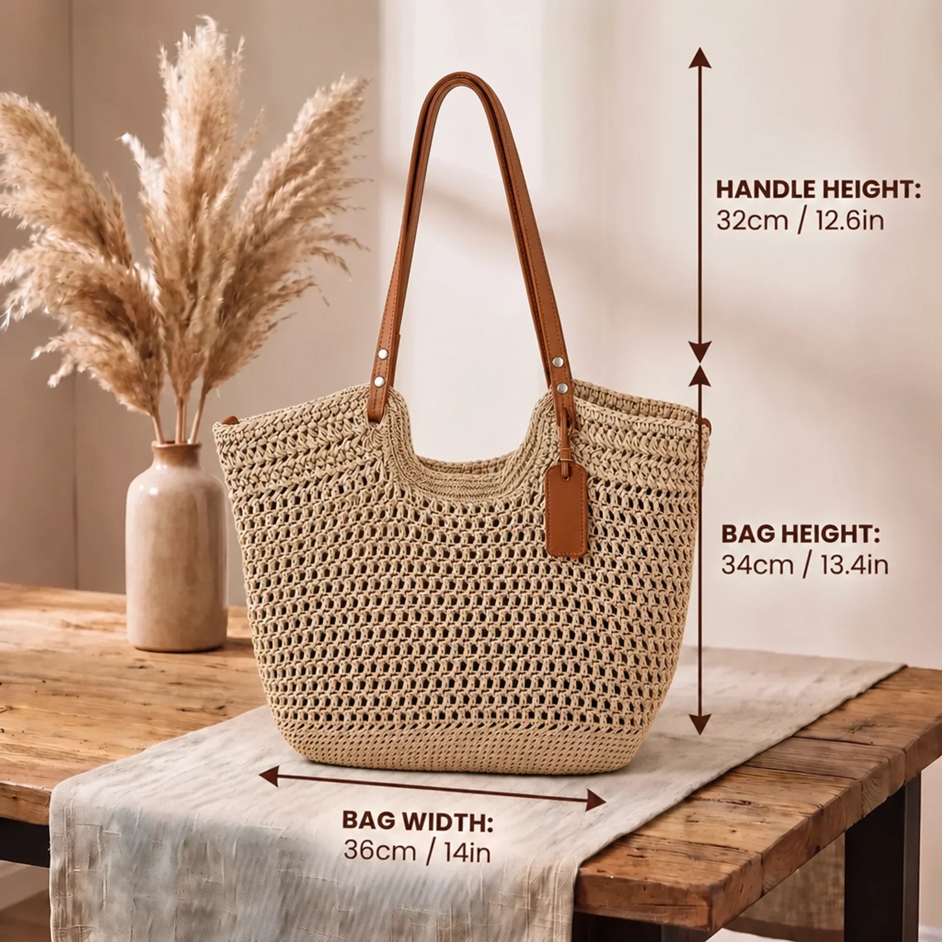 Georgiana™ | Handwoven Crochet Tote
