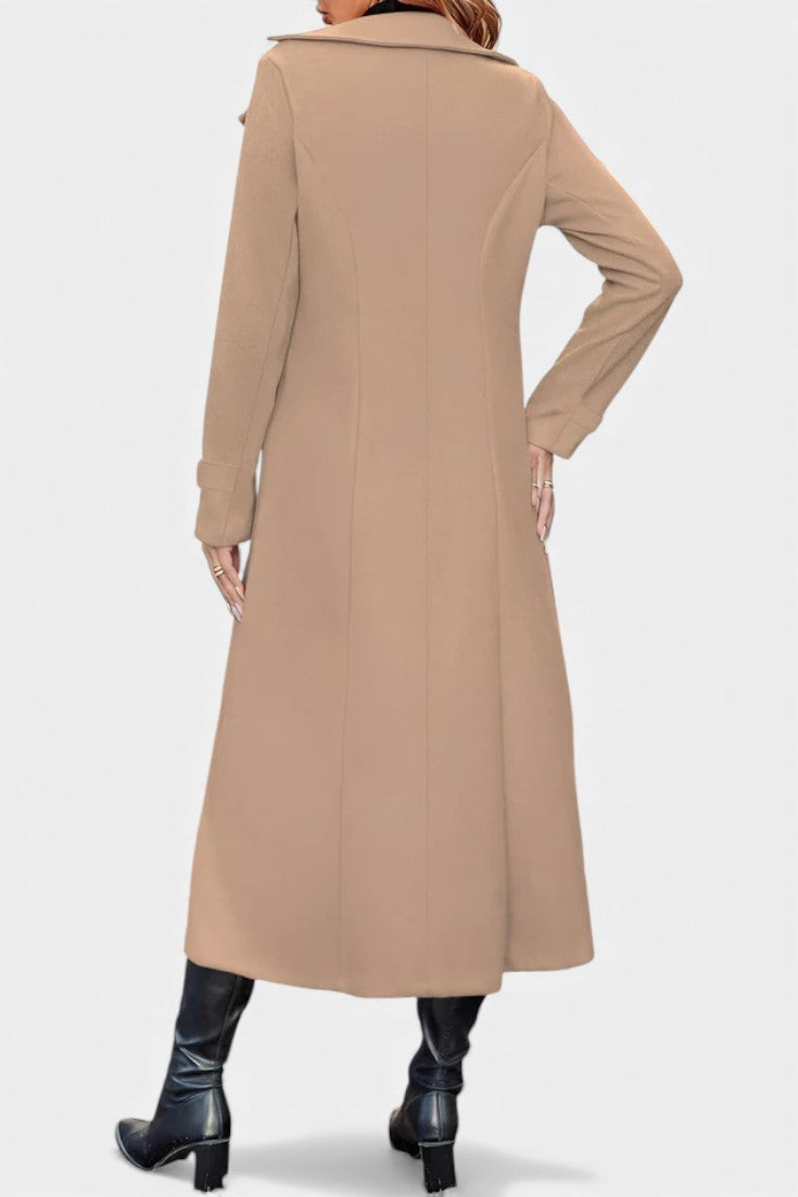 Ottilie™ | Tailored Double-Breasted Long Coat
