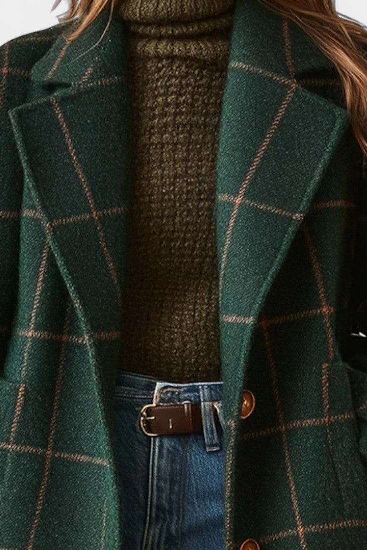 Darvelle™ | Tailored Checked Coat