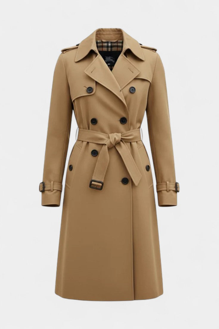 Jemora™ | Double-Breasted Belted Trench Coat