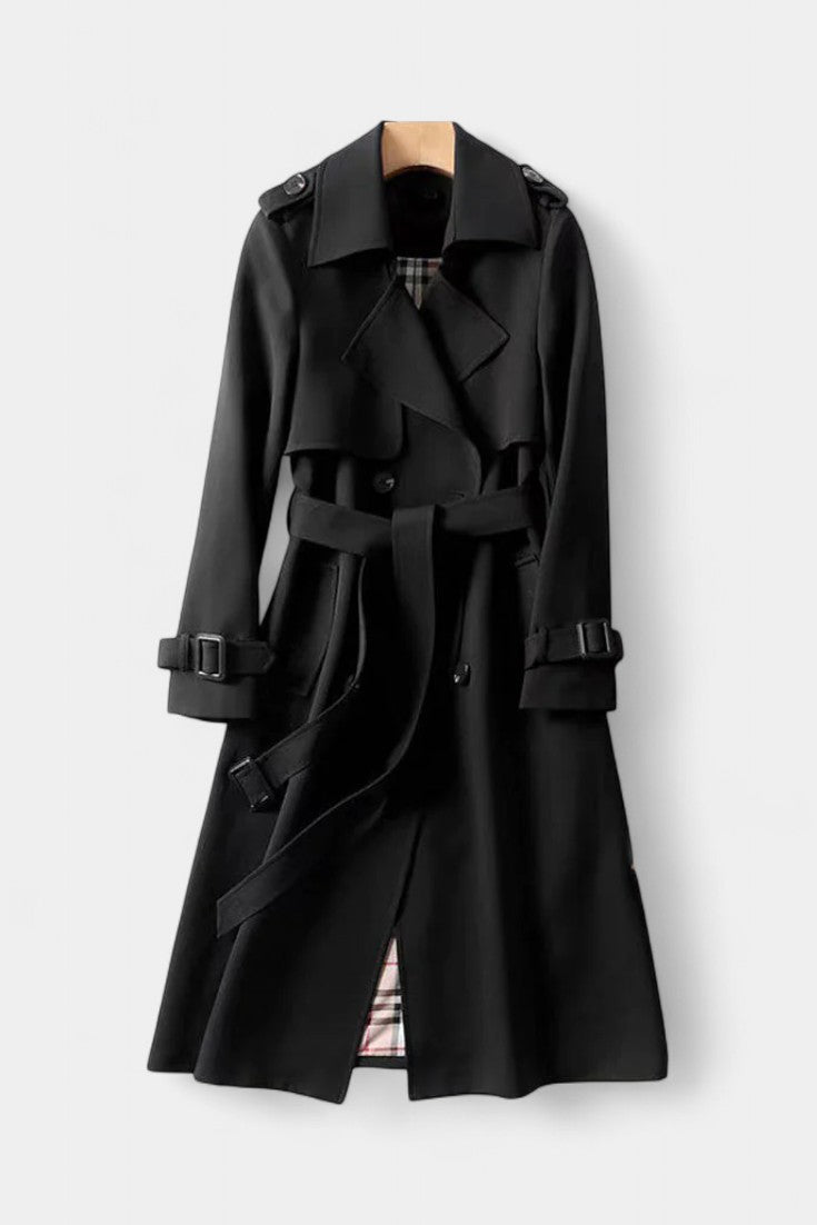 Jemora™ | Double-Breasted Belted Trench Coat