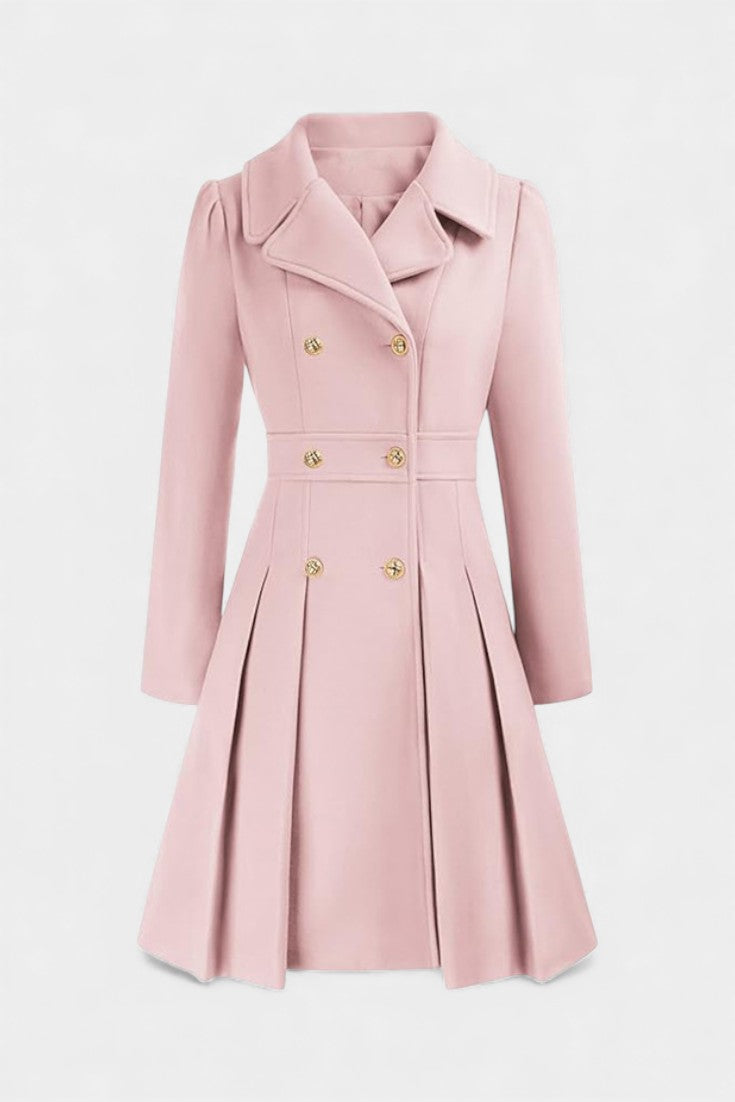 Lourella™ | Double-Breasted A-Line Coat