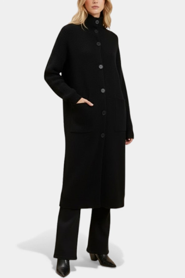 Meredith™ | Longline Roll Neck Coat