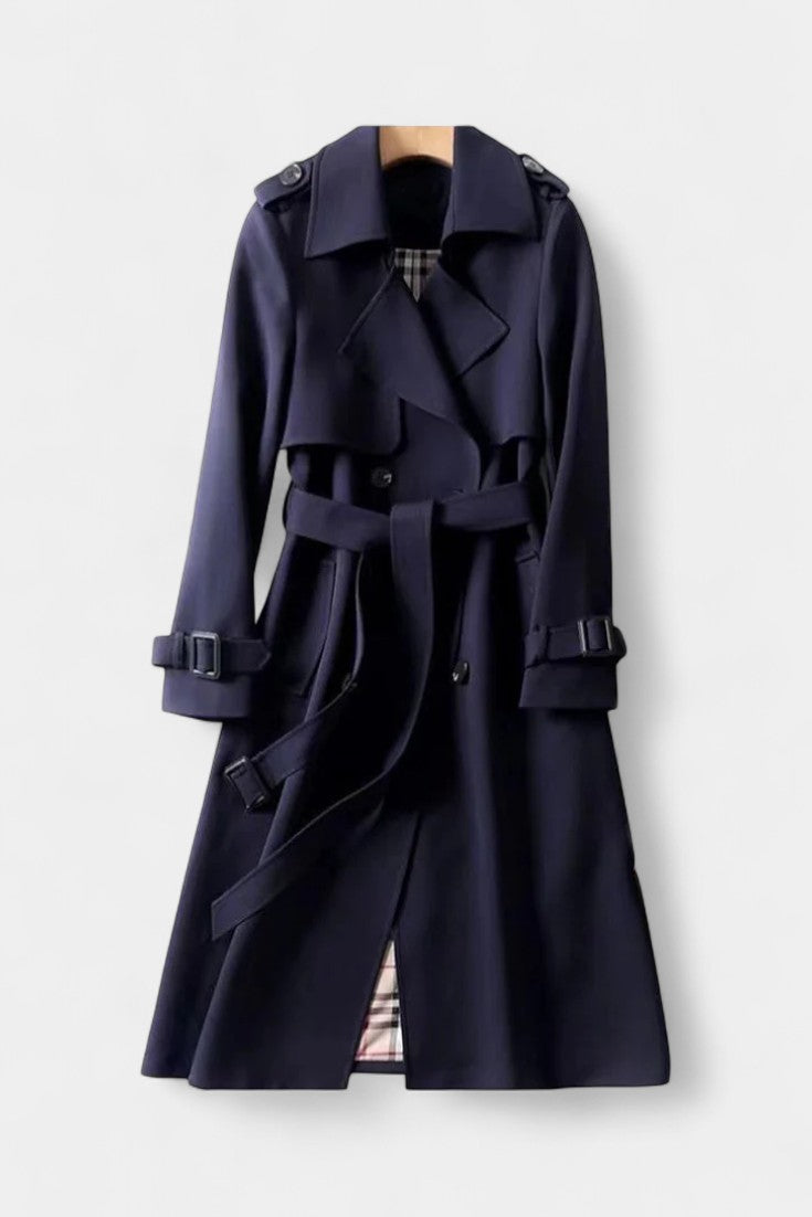 Jemora™ | Double-Breasted Belted Trench Coat
