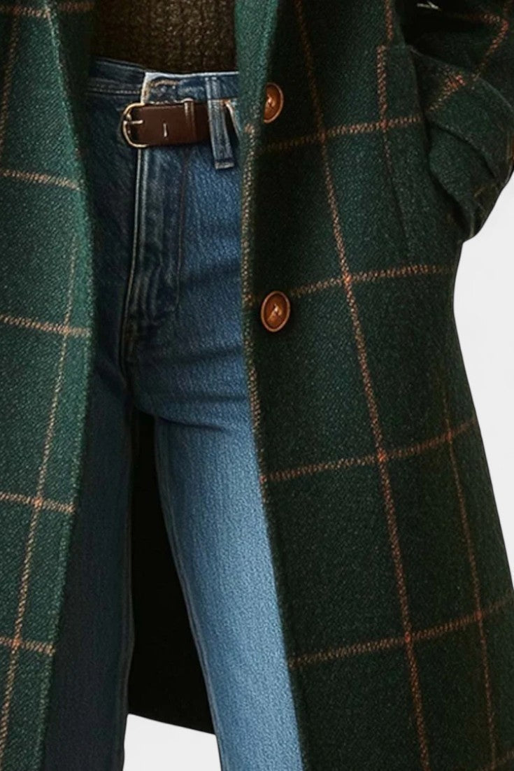 Darvelle™ | Tailored Checked Coat