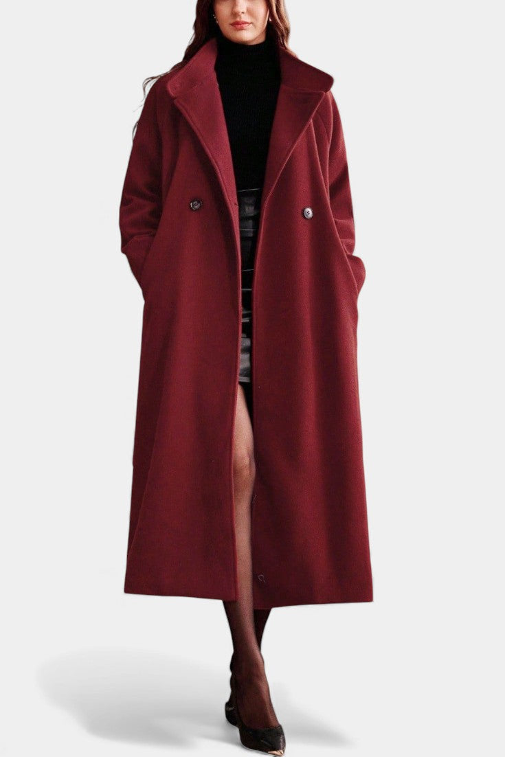 Bavarde™ | Belted Long Wrap Coat